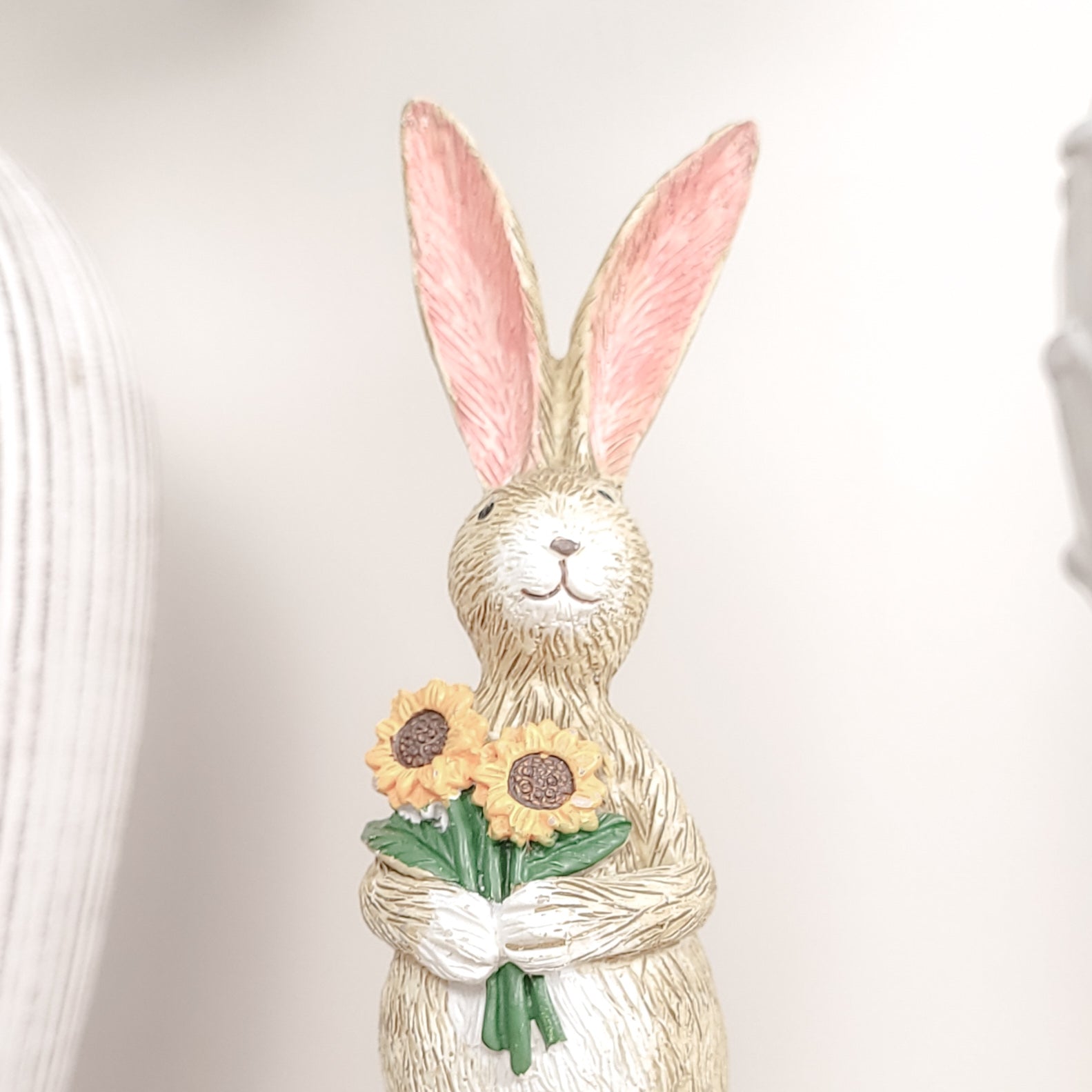 Rabbit Holding Sunflowers Ornament