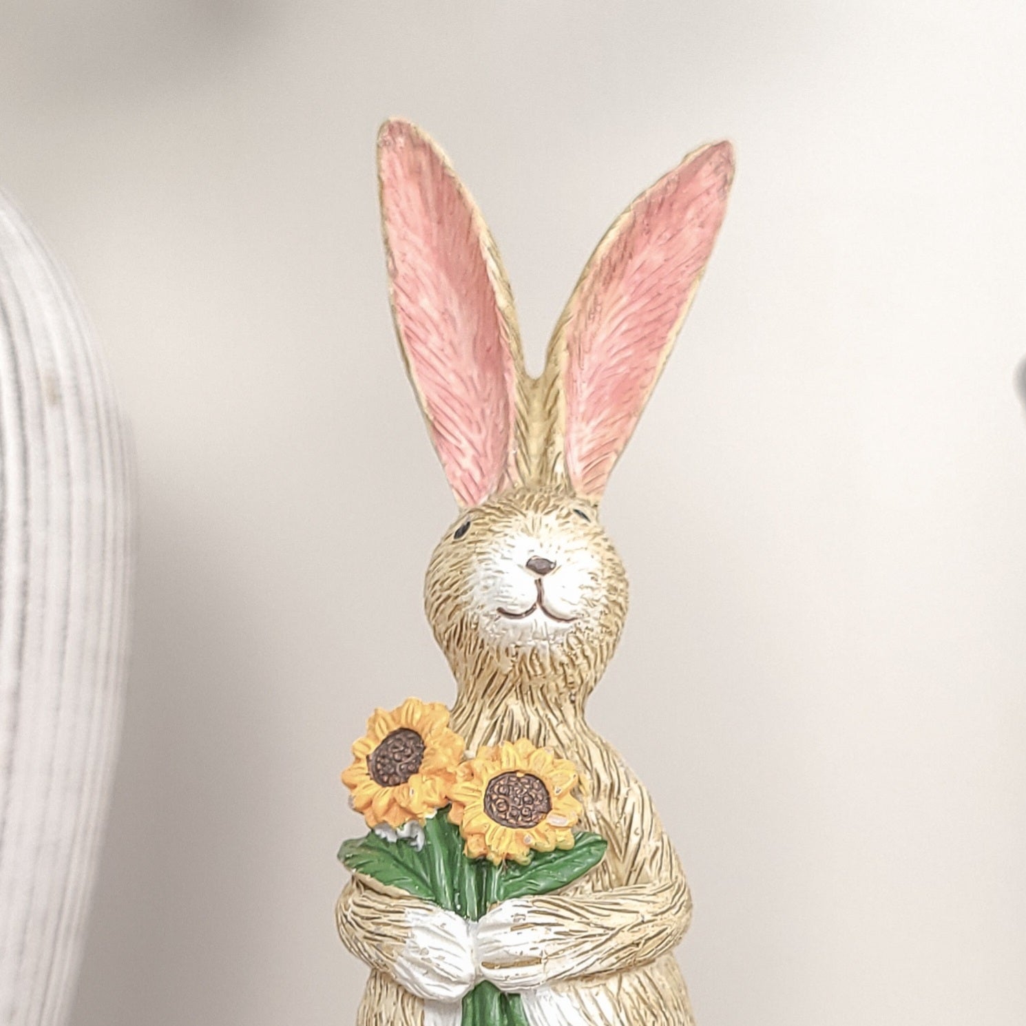 Rabbit Holding Sunflowers Ornament