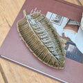 Green Ceramic Leaf Shaped Trinket Dish