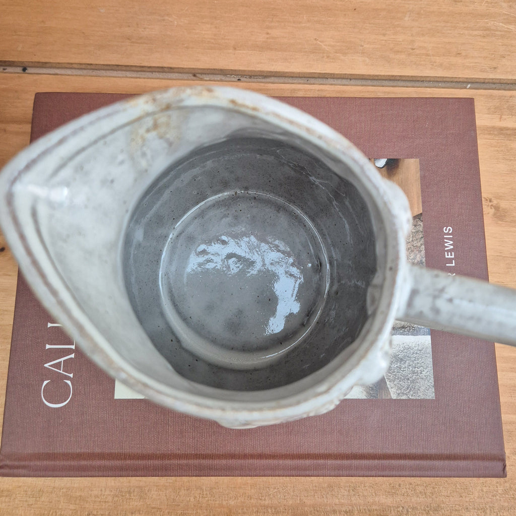 Rustic Glazed Oak Leaf Jug