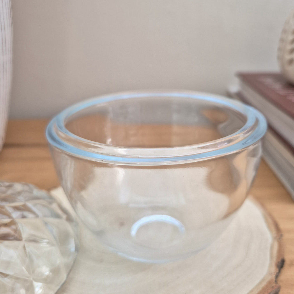 Glass Acorn Storage Jar