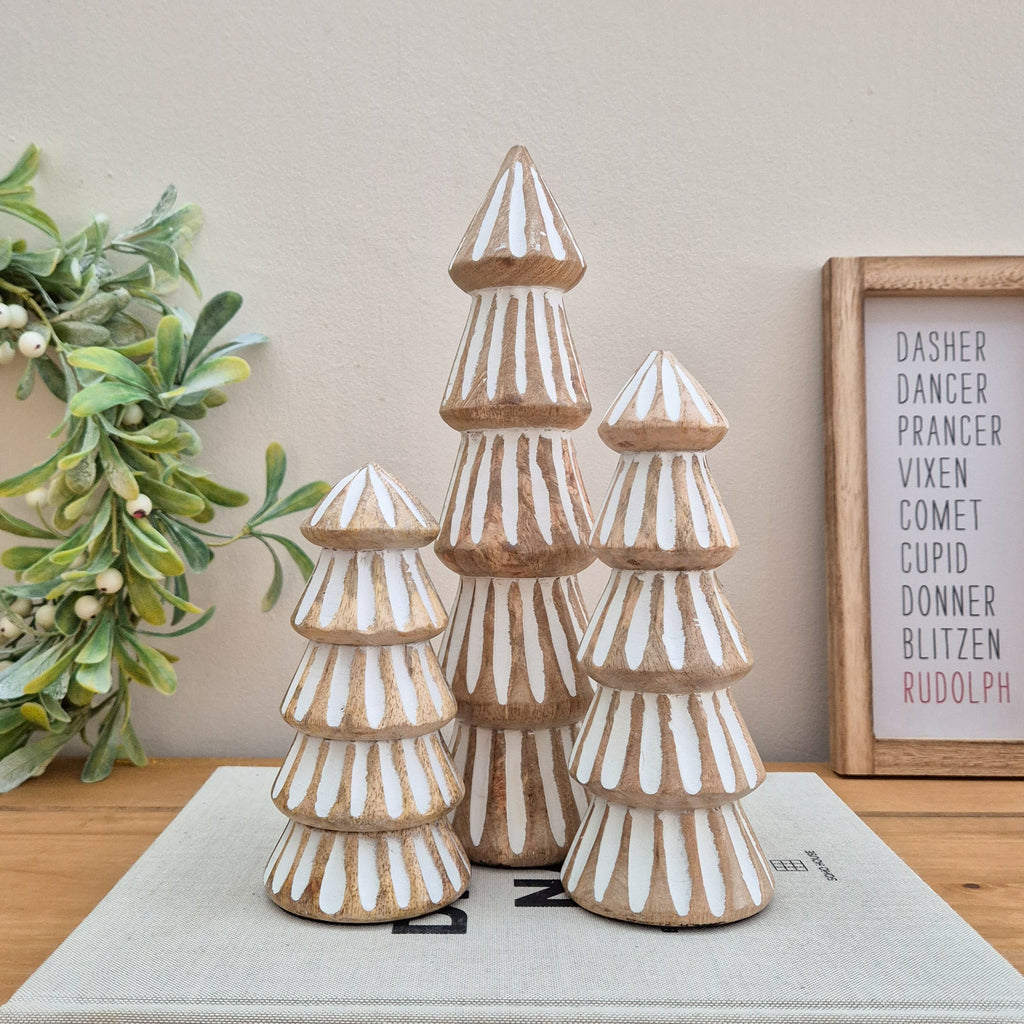 Mango Wood Christmas Tree Ornaments