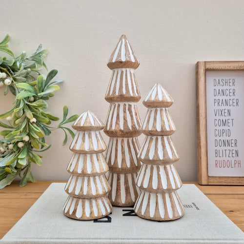 Mango Wood Christmas Tree Ornaments