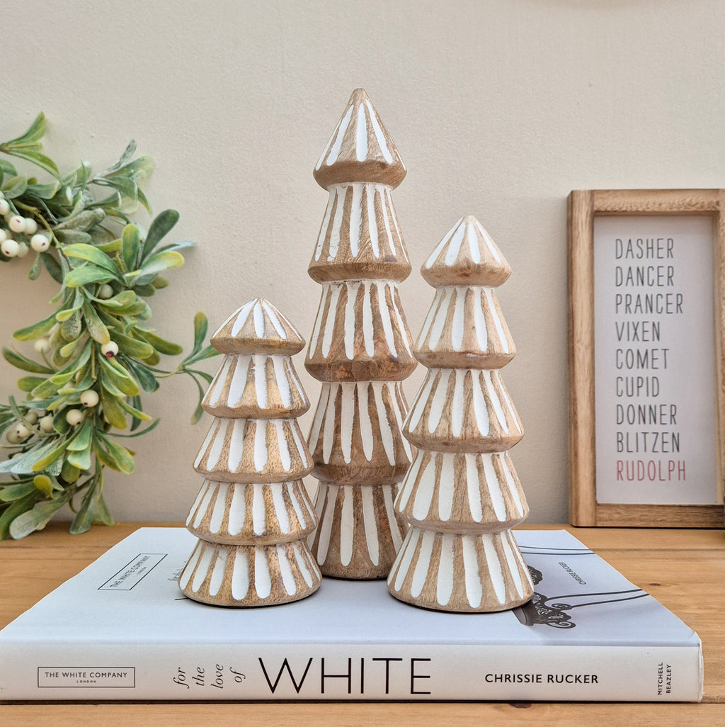 Mango Wood Christmas Tree Ornaments
