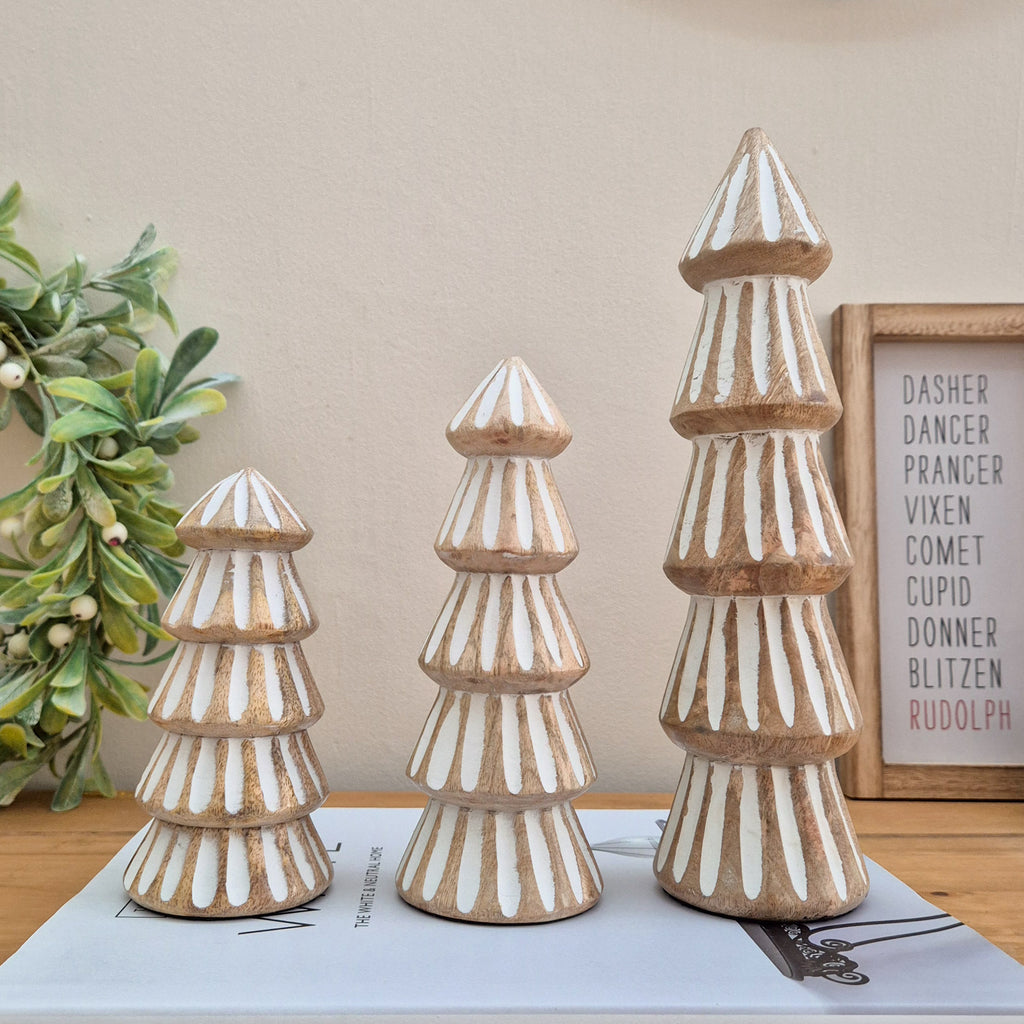 Mango Wood Christmas Tree Ornaments