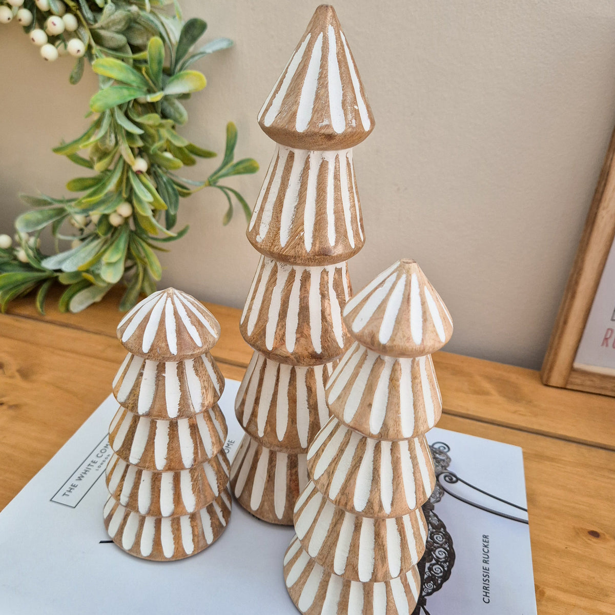 Mango Wood Christmas Tree Ornaments