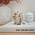 Antique Gold Squirrel Ornament