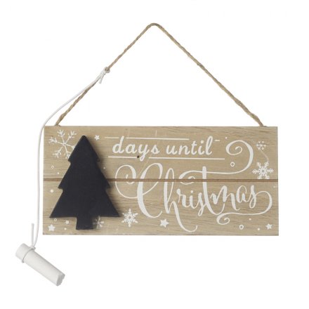 Day's Until Christmas Countdown Sign