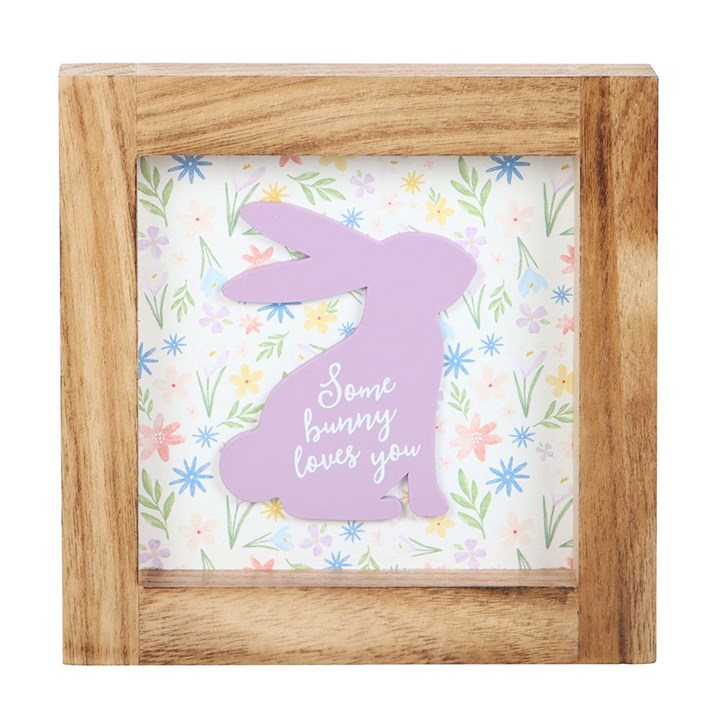 Some Bunny Loves You Wooden Framed Sign