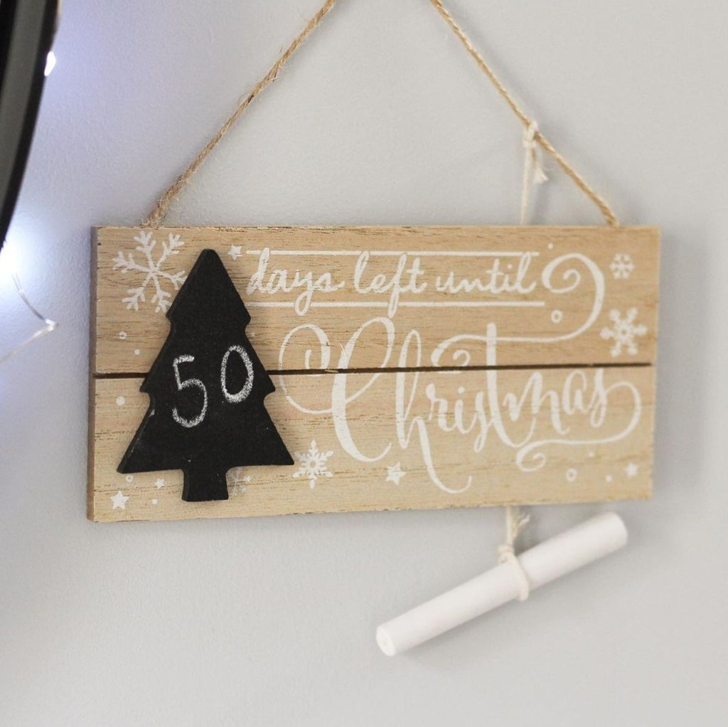 Day's Until Christmas Countdown Sign