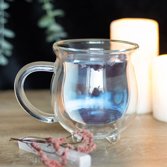 Double Walled Glass Cauldron Mug